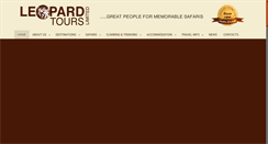 Desktop Screenshot of leopard-tours.com