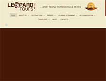 Tablet Screenshot of leopard-tours.com